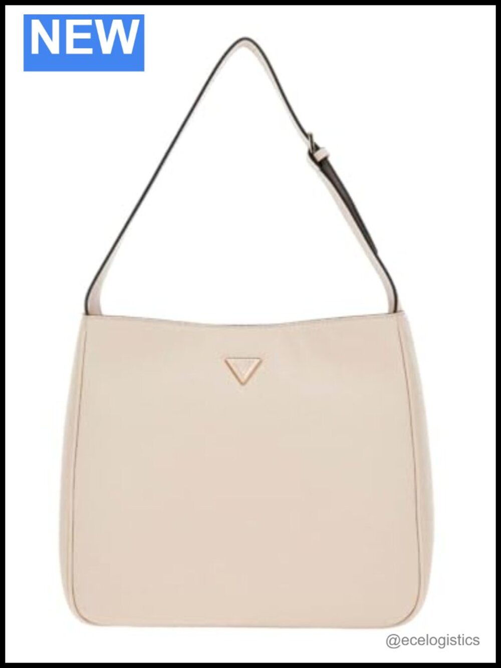 GUESS Fedora Hobo Shoulder Bag PU Leather Magnetic Closure